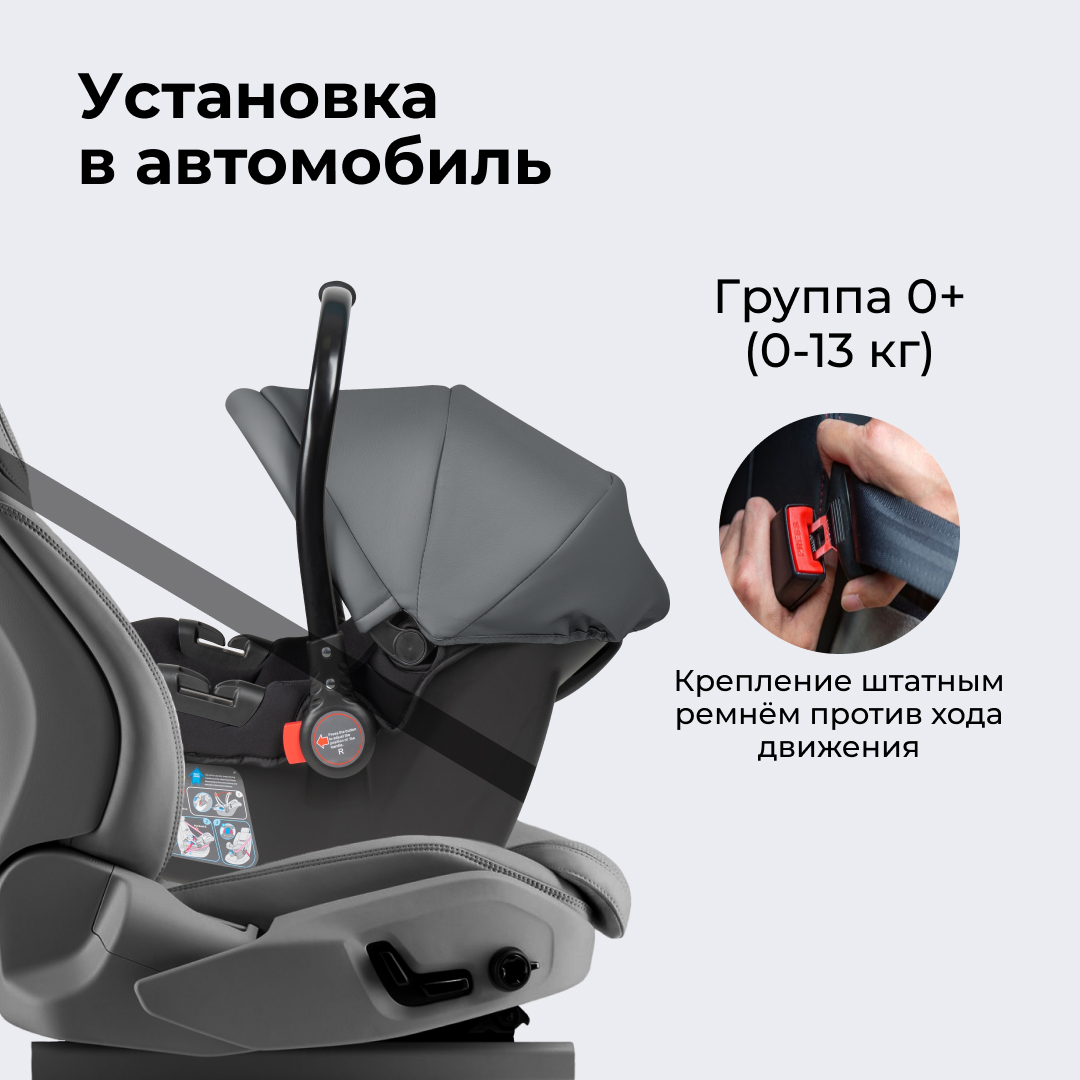 Автокресло Farfello KS-2150/aPU 0 (0 -13 кг) серый - фото 6