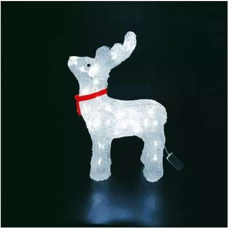 Светильник-LED ZDK Homium Silver Glow акриловый Олень 14*6*19см
