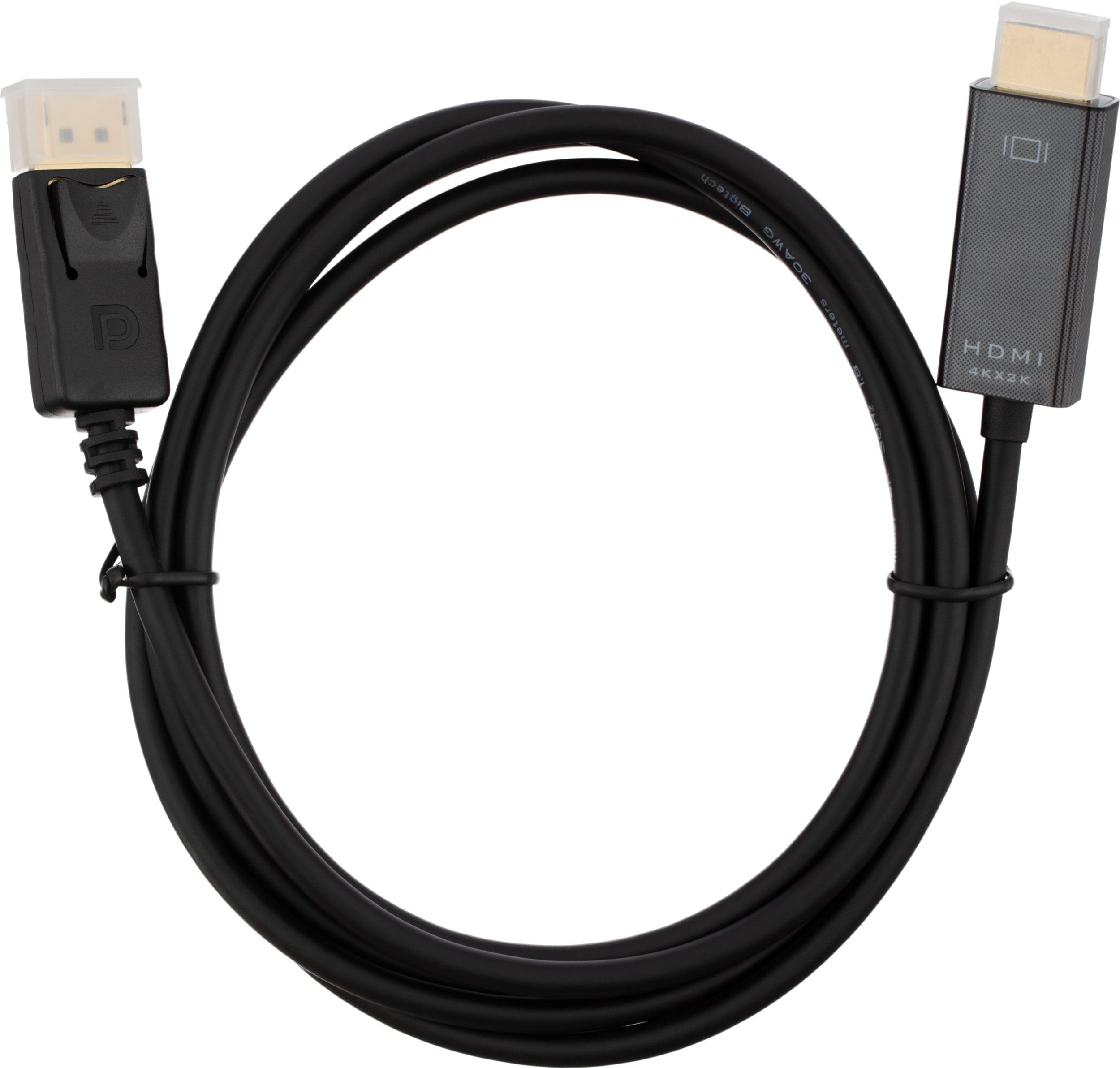 Кабель DisplayPort-HDMI 4K M/M, 1.8м, чер (OAVDC010) - фото 1