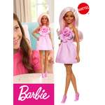 Кукла модельная Barbie Fashionistas Игра с модой в розовом платье высота 28 см