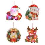 Панно новогоднее ё светящееся в ассортименте