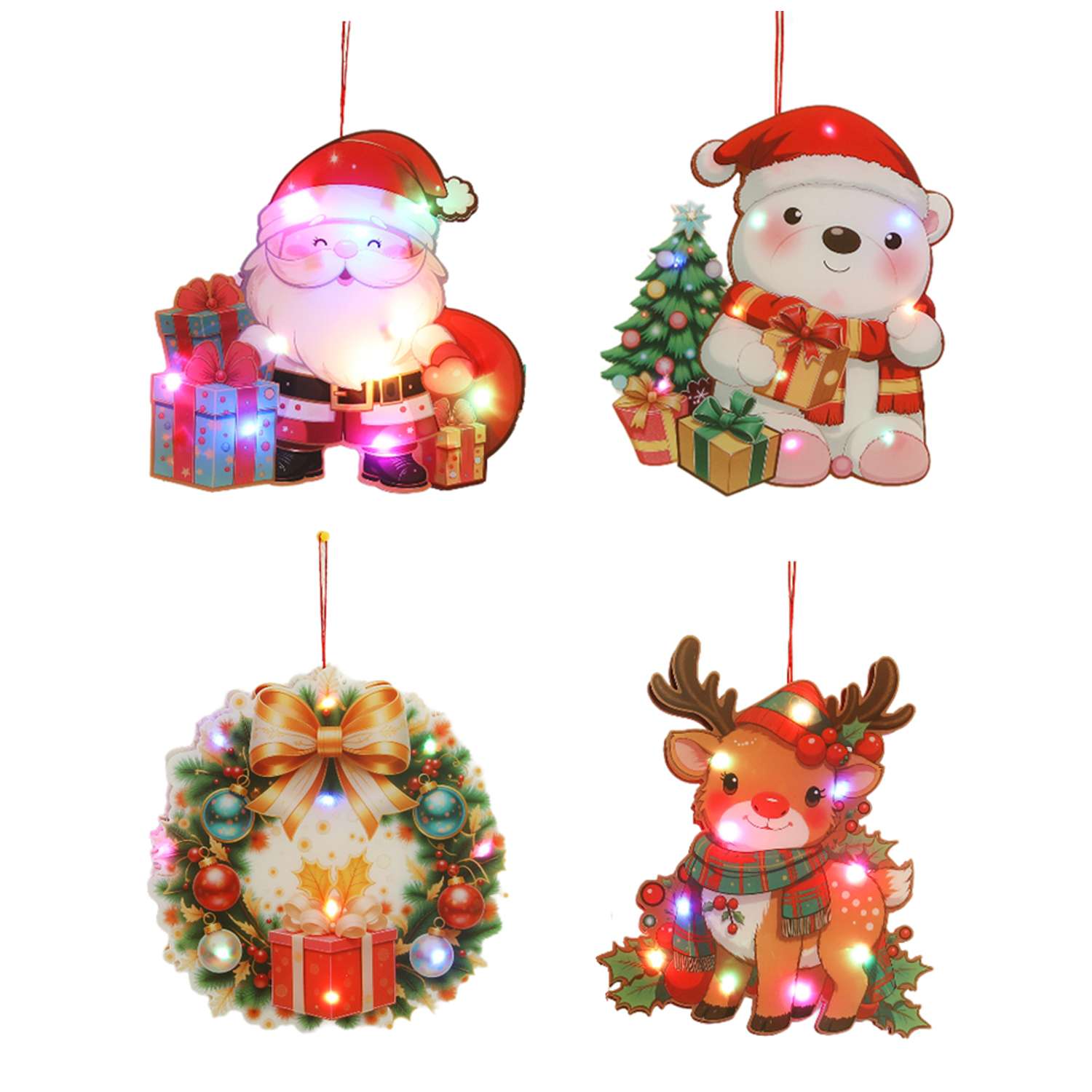 Панно новогоднее ё светящееся в ассортименте - фото 1