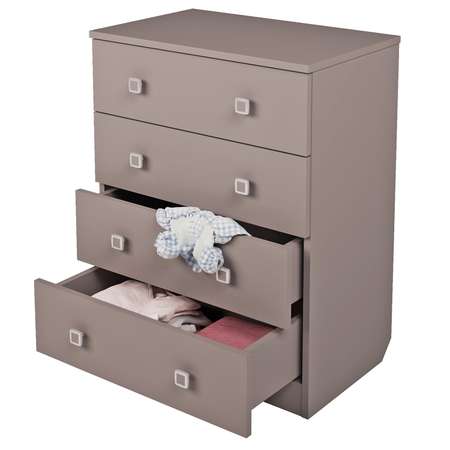 Комод Polini kids Simple c 4ящиками Серый
