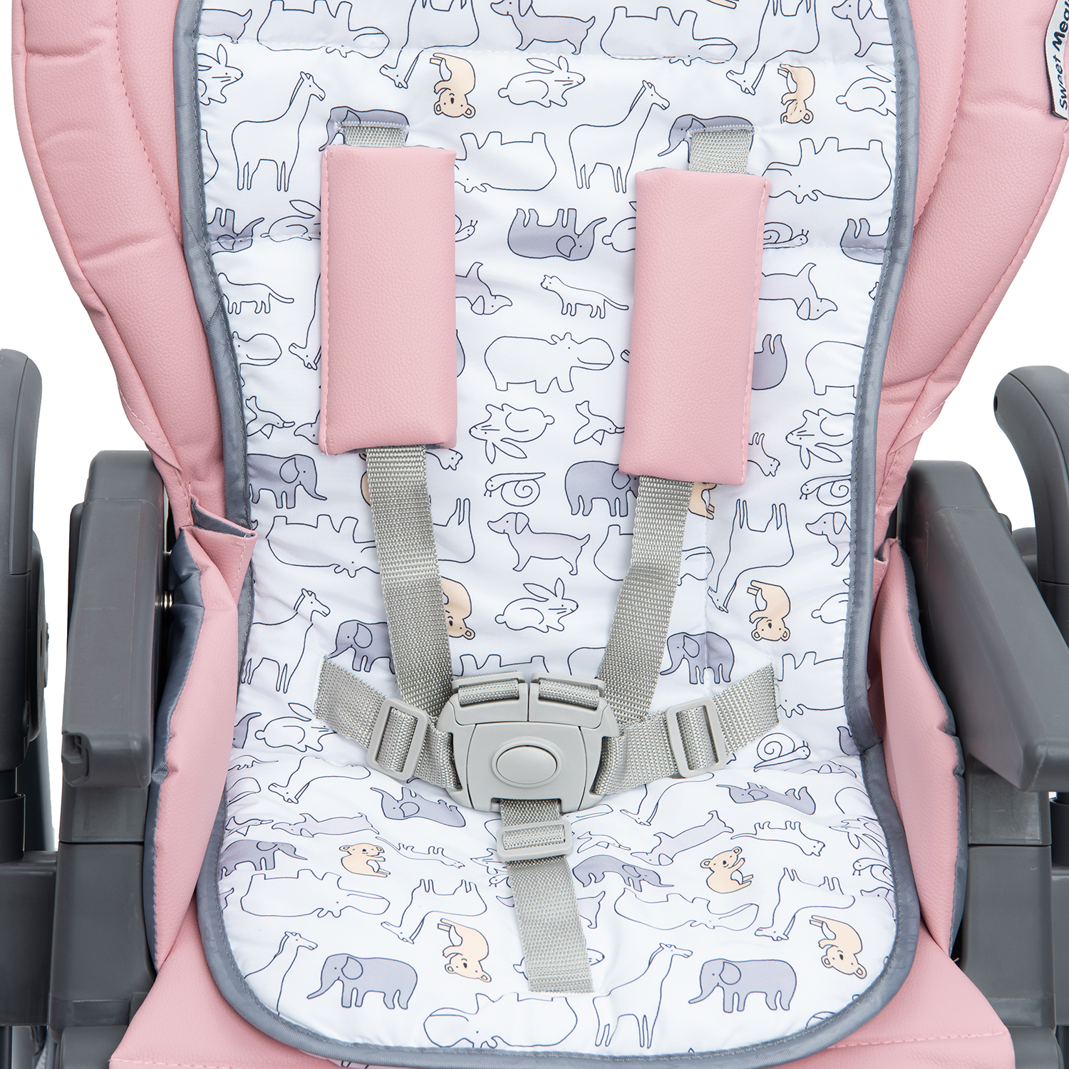Стульчик для кормления Babyton Sweet Meals Pink классический - фото 19