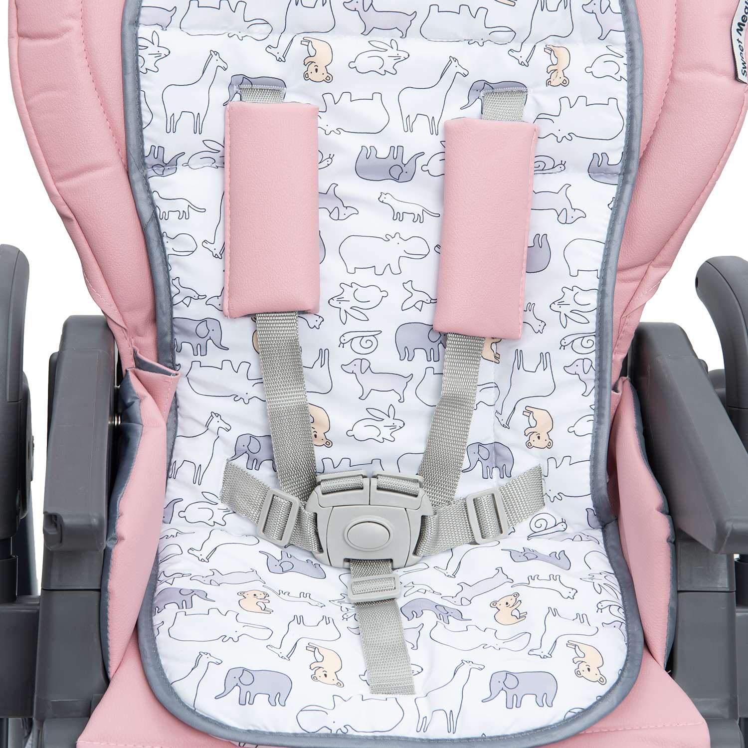 Стульчик для кормления Babyton Sweet Meals Pink классический - фото 19