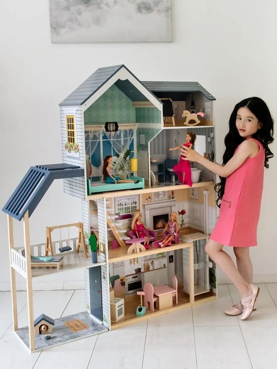 Домик для кукол PAREMO 138 см с мебелью PD320-08 - фото 8