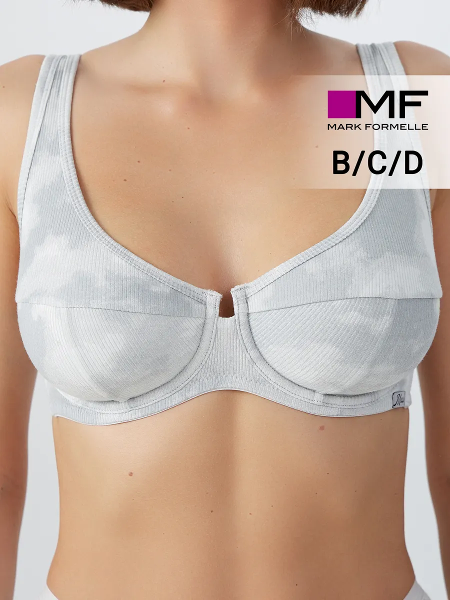 Бюстгальтер Mark Formelle (Марк Формэль) 512524/серый тай дай - фото 2