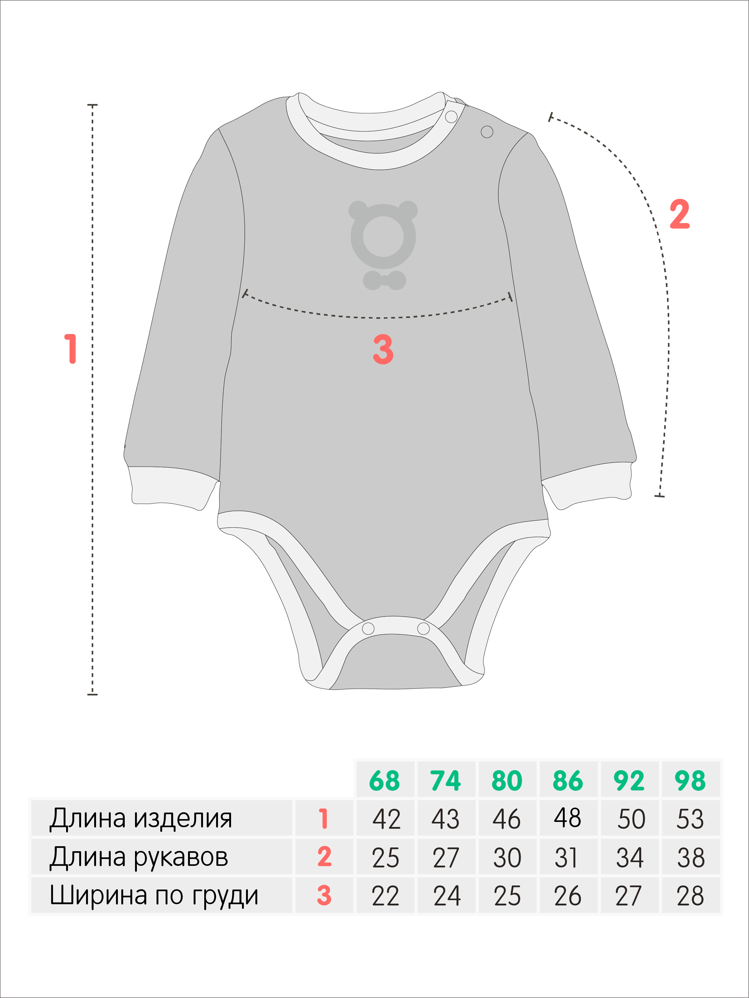 Боди 2 шт Рикотрикотаж 1658х2/д2367 - фото 11