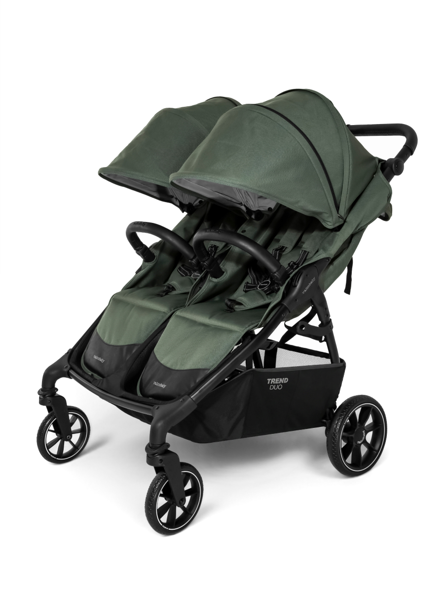 Коляска прогулочная для двойни Valco baby Duo Trend серия 2 зеленый - фото 1