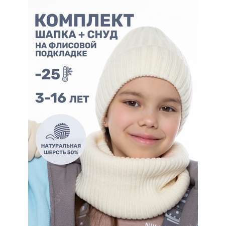 Комплект шапка и снуд NIKASTYLE