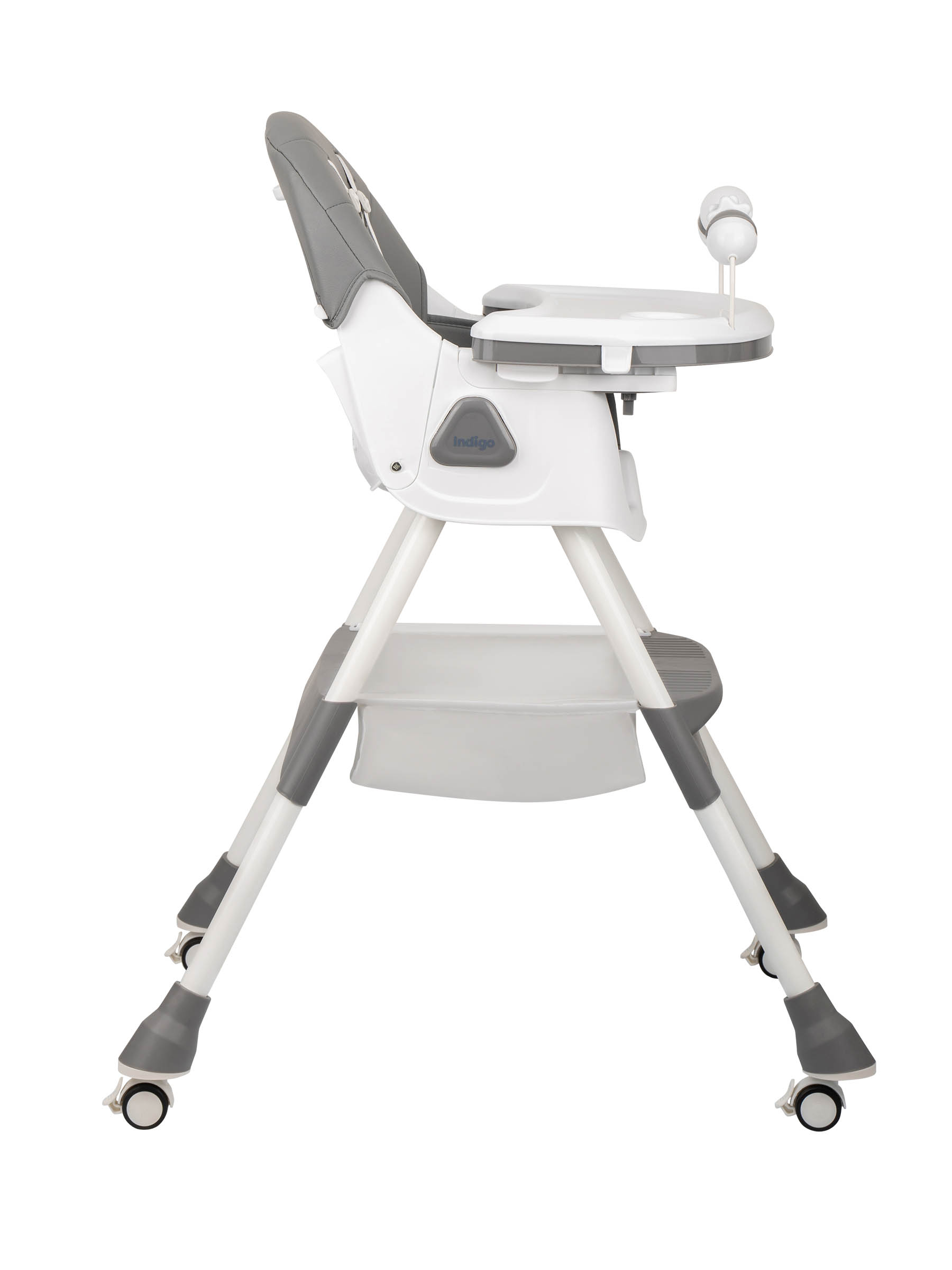 Стульчик для кормления Indigo Corn Flex темно-серый - фото 6
