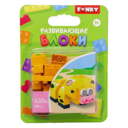 Конструктор Funky Toys Свинка блочный