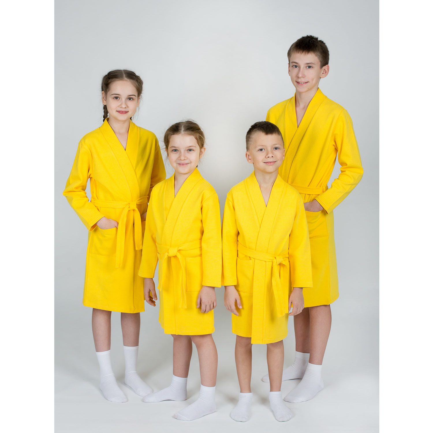 Халат KiMMi co К-1408913 желтый - фото 2