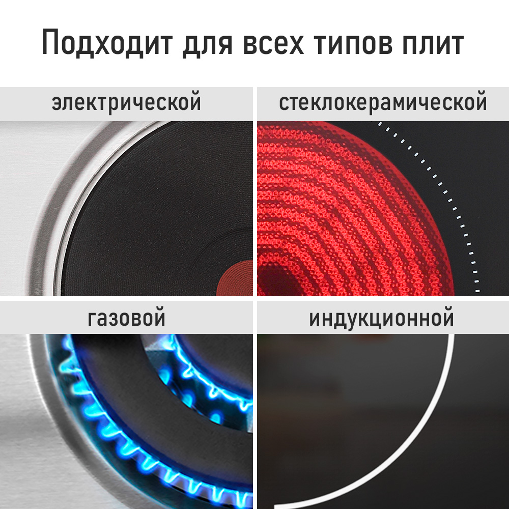 Чайник металлический со свистком HOME ELEMENT HE-WK1602B - фото 3