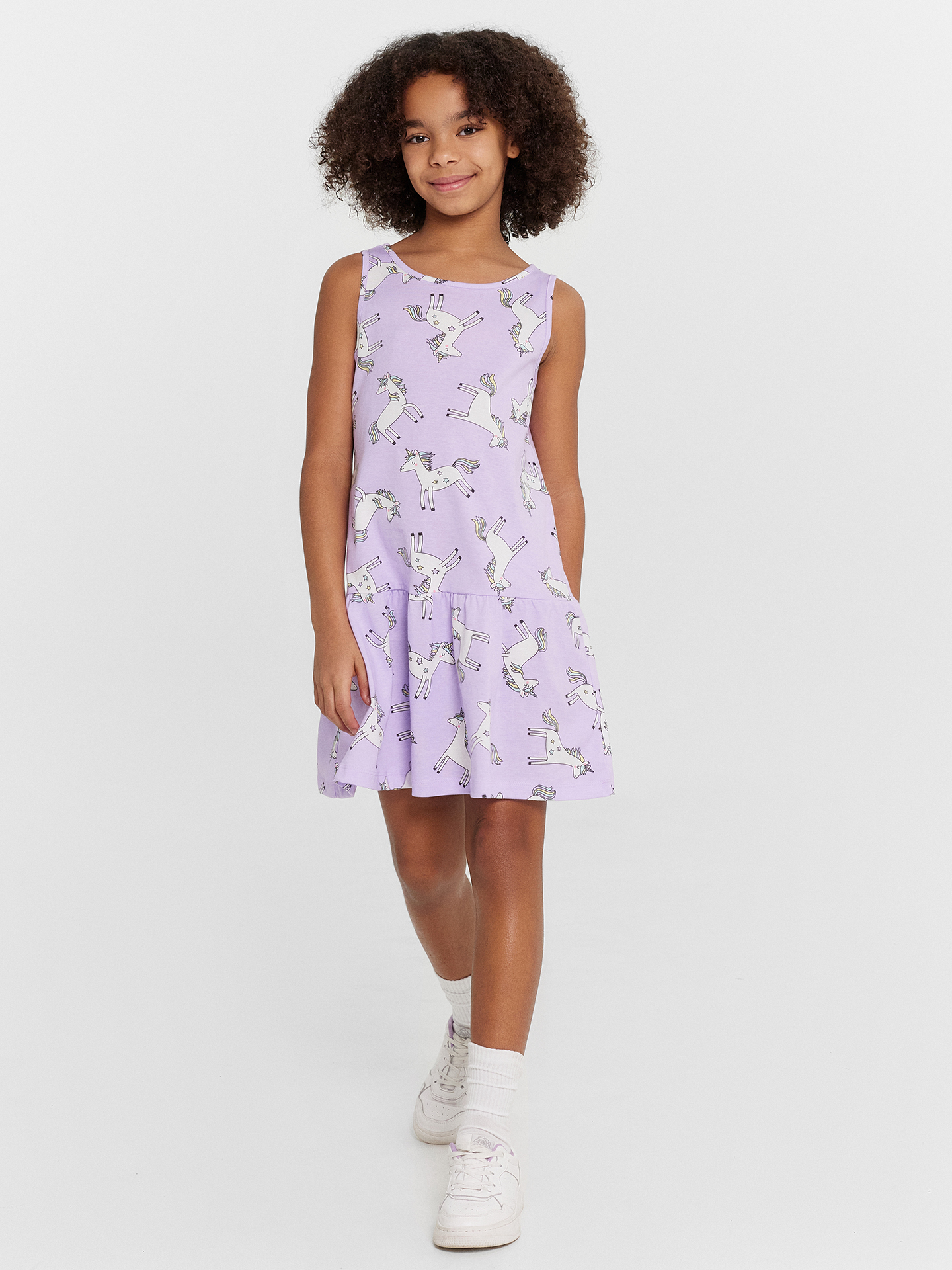 Платье Mark Formelle (Марк Формэль) 157820/единороги на сиреневом - фото 2