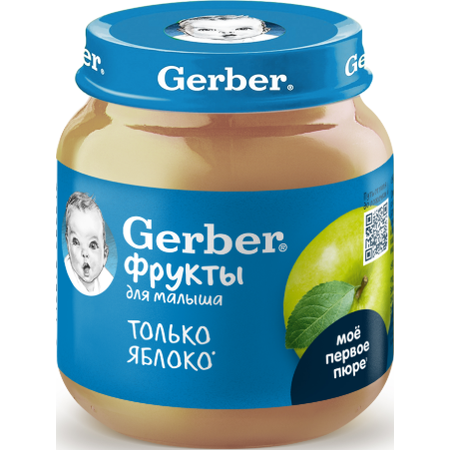 Пюре Gerber Яблоко с 4 мес 125 г