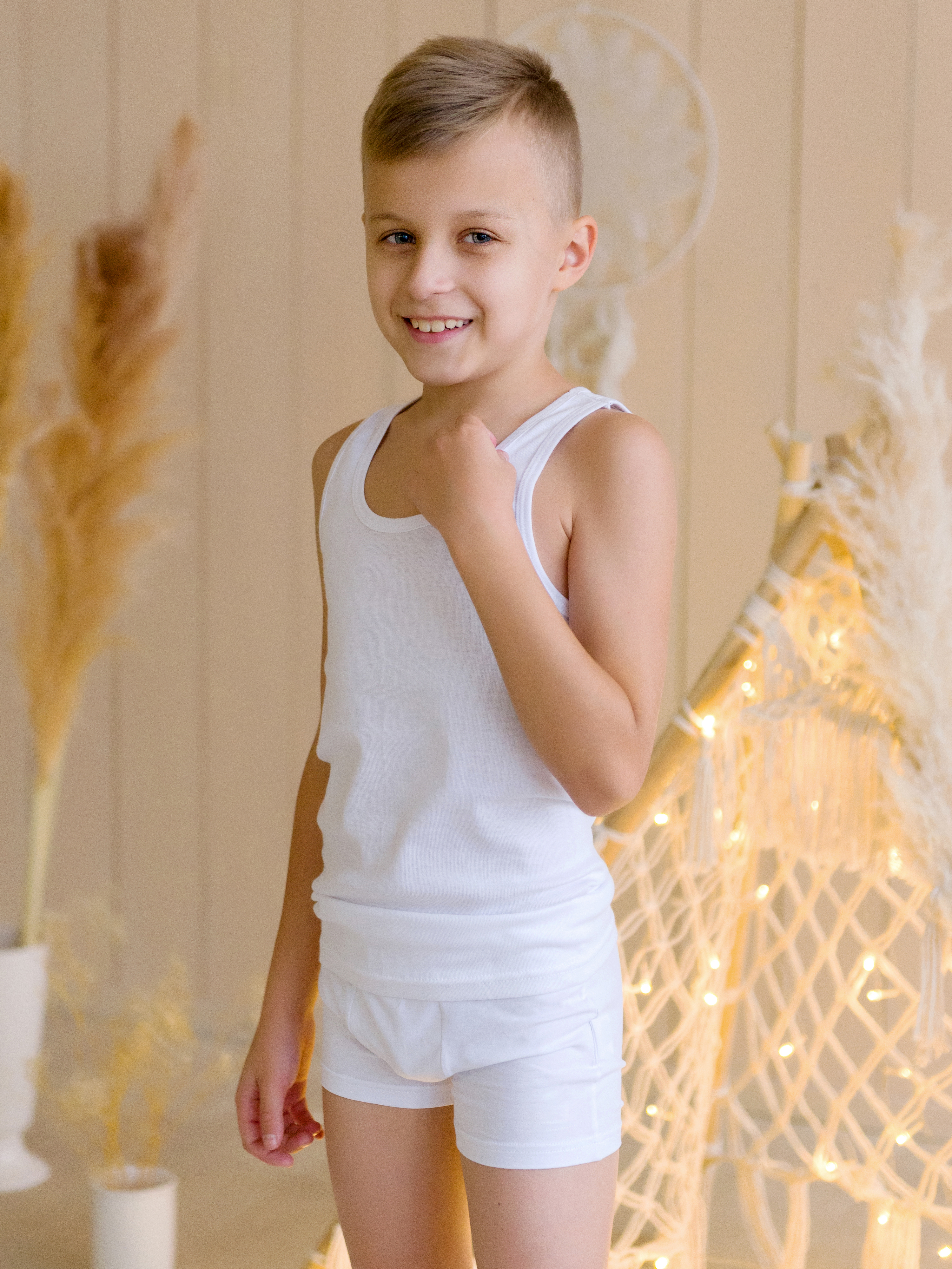 Майка 3 шт ALEX YVN KB5001-3-Белый - фото 5