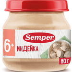 Пюре Semper Индейка с 6 мес 80 г