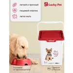 8л бордовый LUCKY PET Контейнер для корма