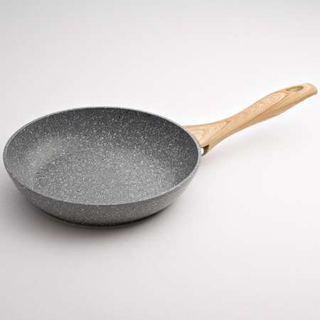 Сковорода Alpenkok AK-0043A/26N алюминиевая индукция с антипригарным покрытием grey marble 26 см