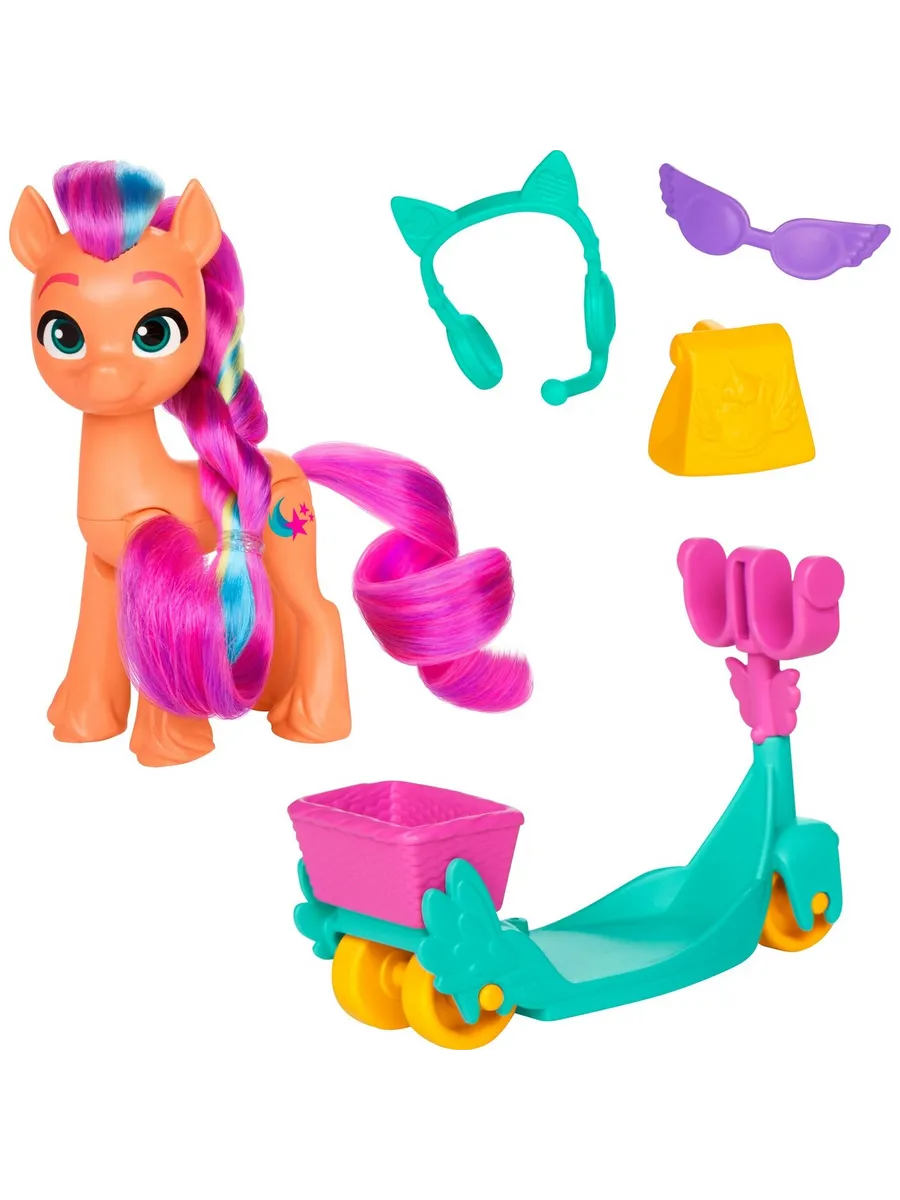 Фигурка My Little Pony Sunny Rolling Scooter - фото 6
