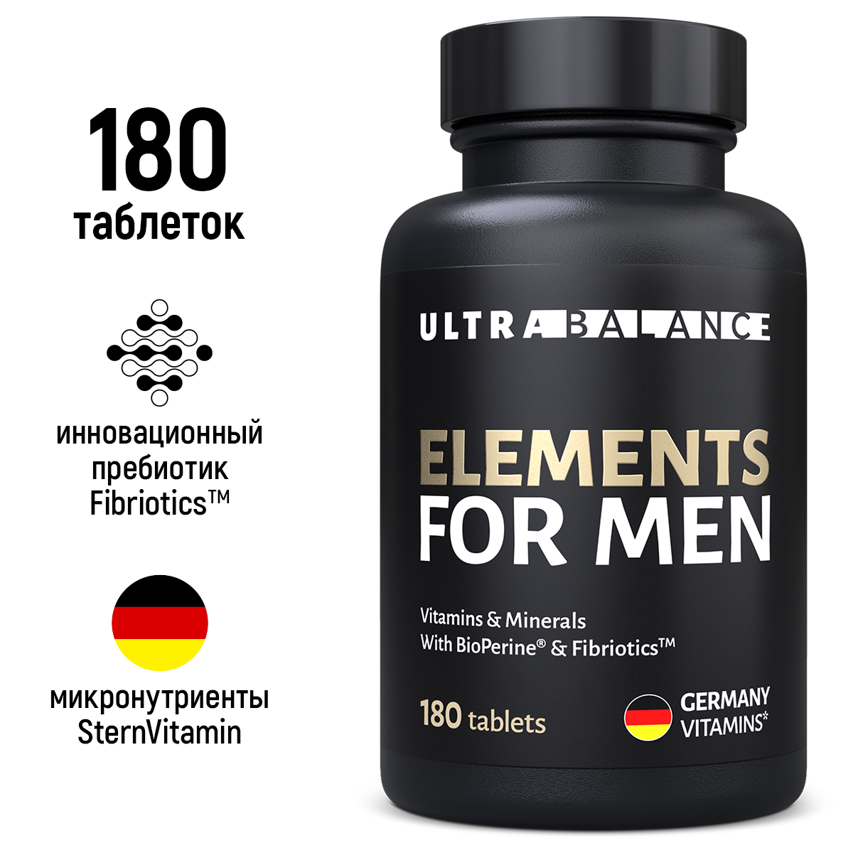 Витамины для мужчин премиум UltraBalance для взрослых витаминно-минеральный комплекс мужского здоровья 180 таблеток - фото 2