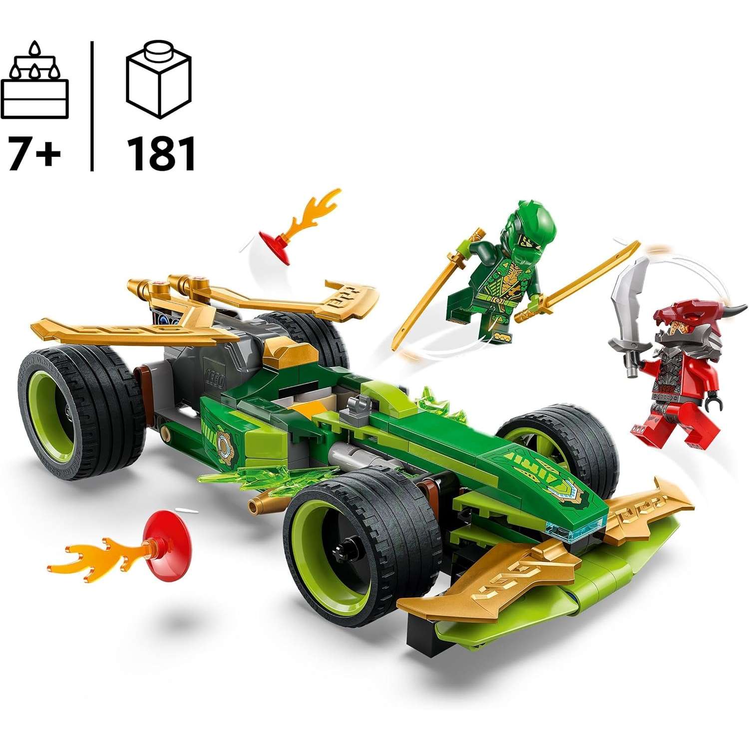 Конструктор LEGO NINJAGO Гоночный автомобиль Ллойда блочный - фото 2