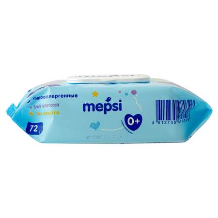 Влажные салфетки Mepsi 72 шт.