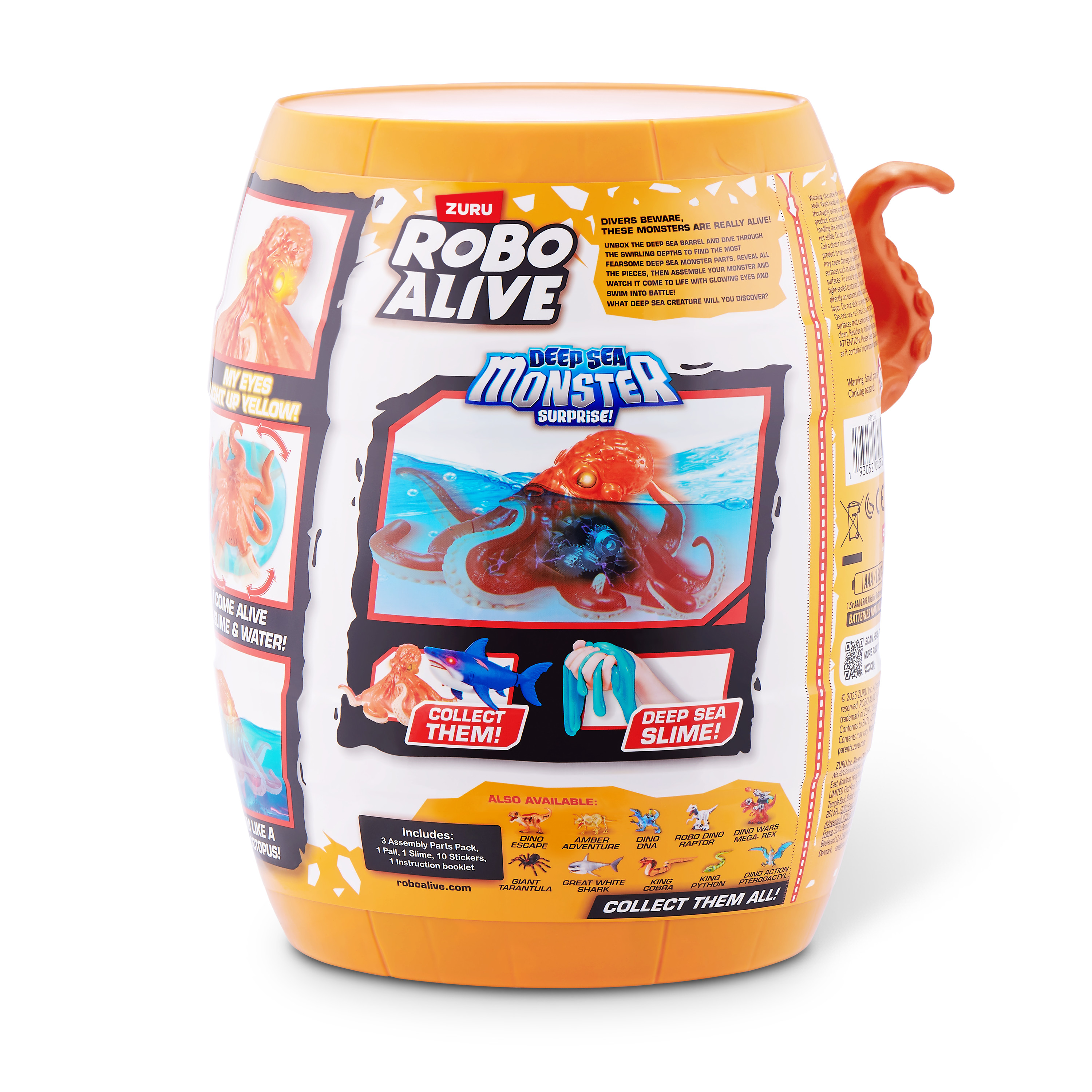 Набор игровой Zuru ROBO ALIVE Глубоководный монстр Осьминог Серия 1 71155B 71155B - фото 10