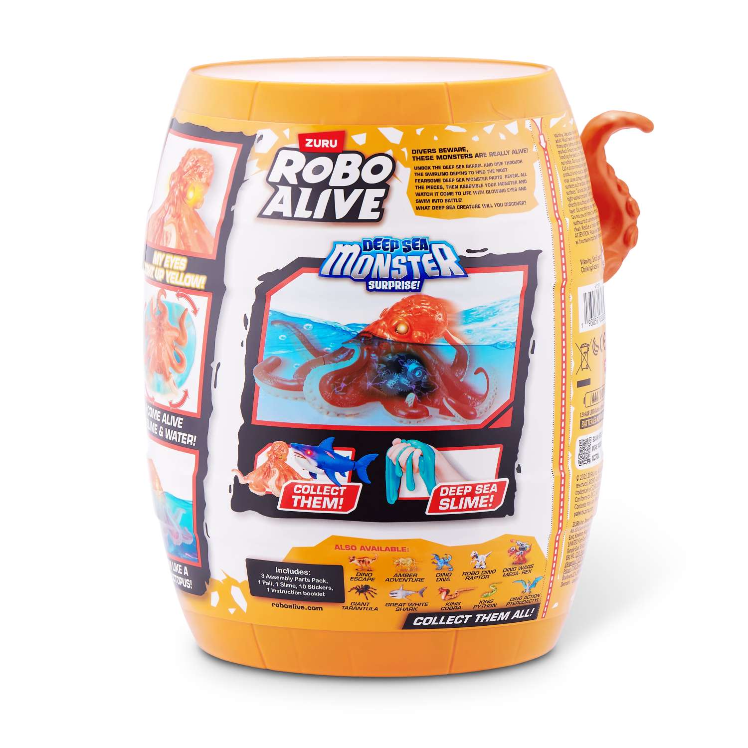 Набор игровой Zuru ROBO ALIVE Глубоководный монстр Осьминог Серия 1 71155B 71155B - фото 10