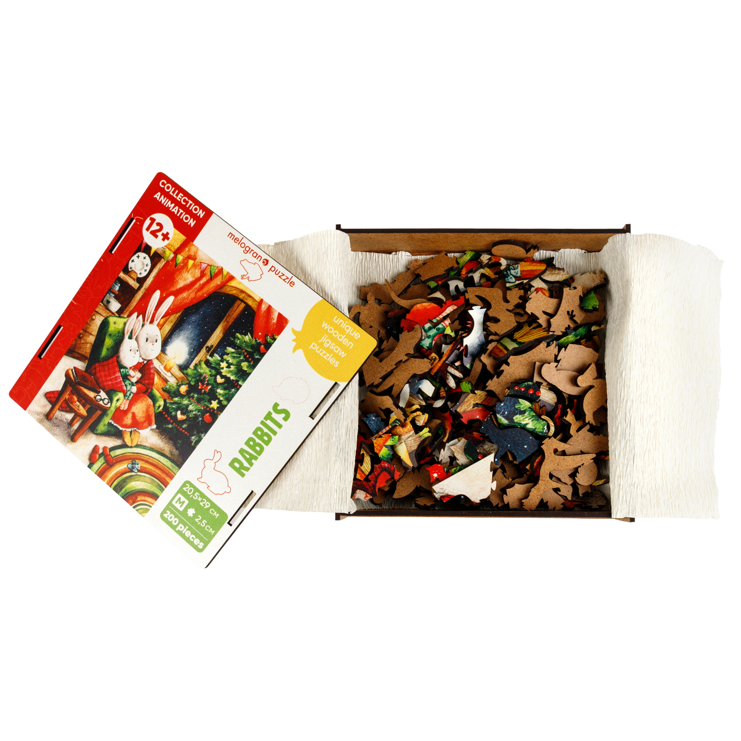 Пазл 1TOY Новогодняя елка деревянный - фото 3