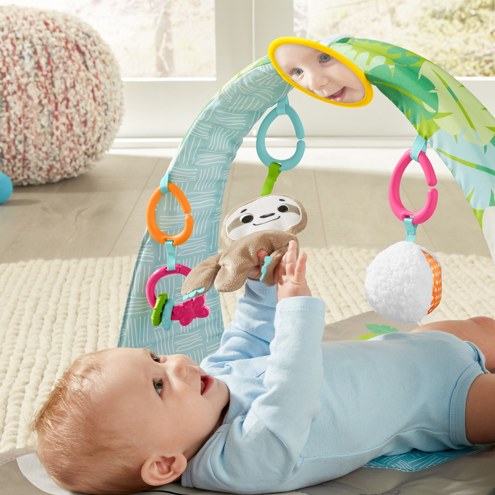 Коврик Fisher Price с дугами Ленивец - фото 16