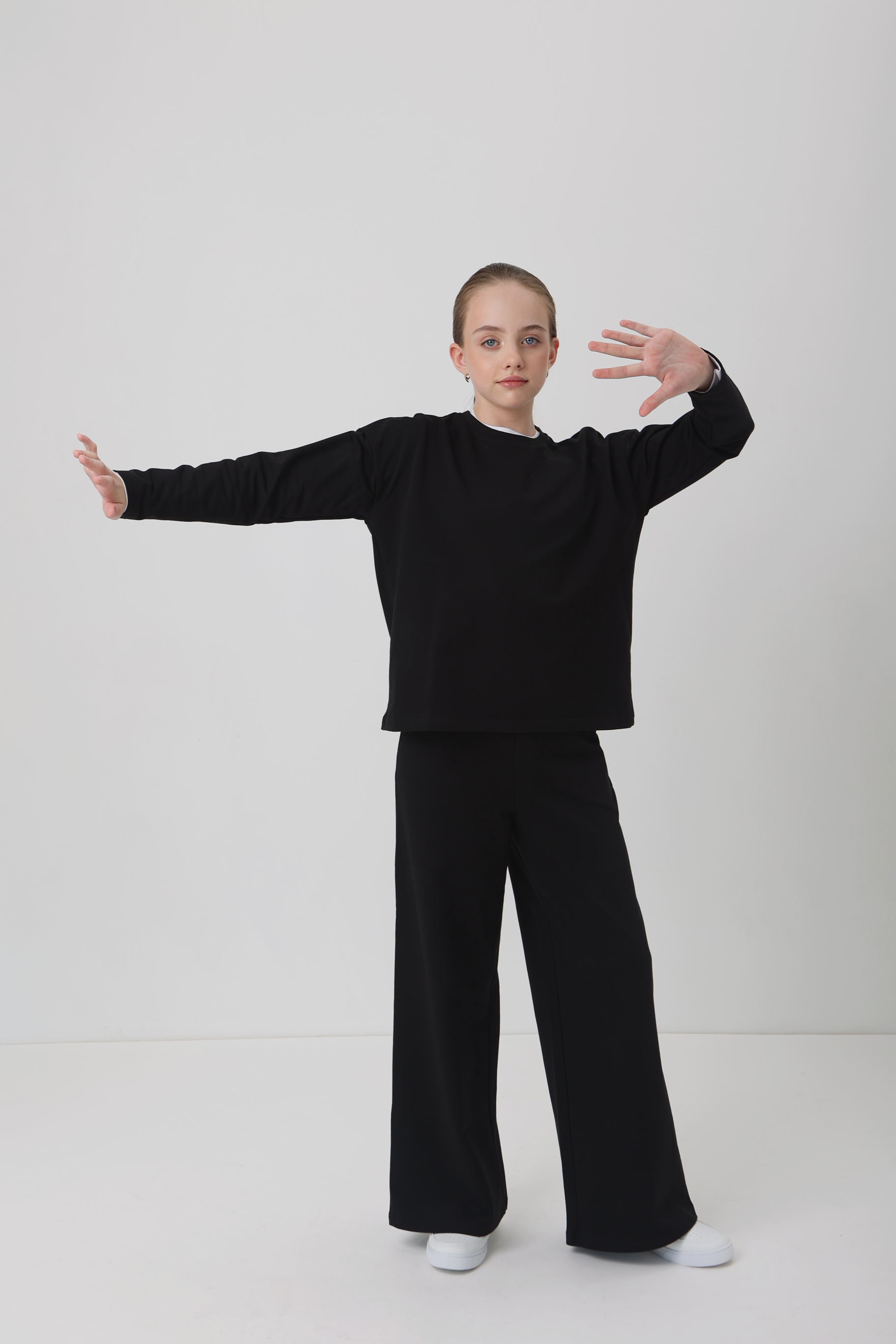 Свитшот и брюки LELUkids LT0401_черный - фото 14