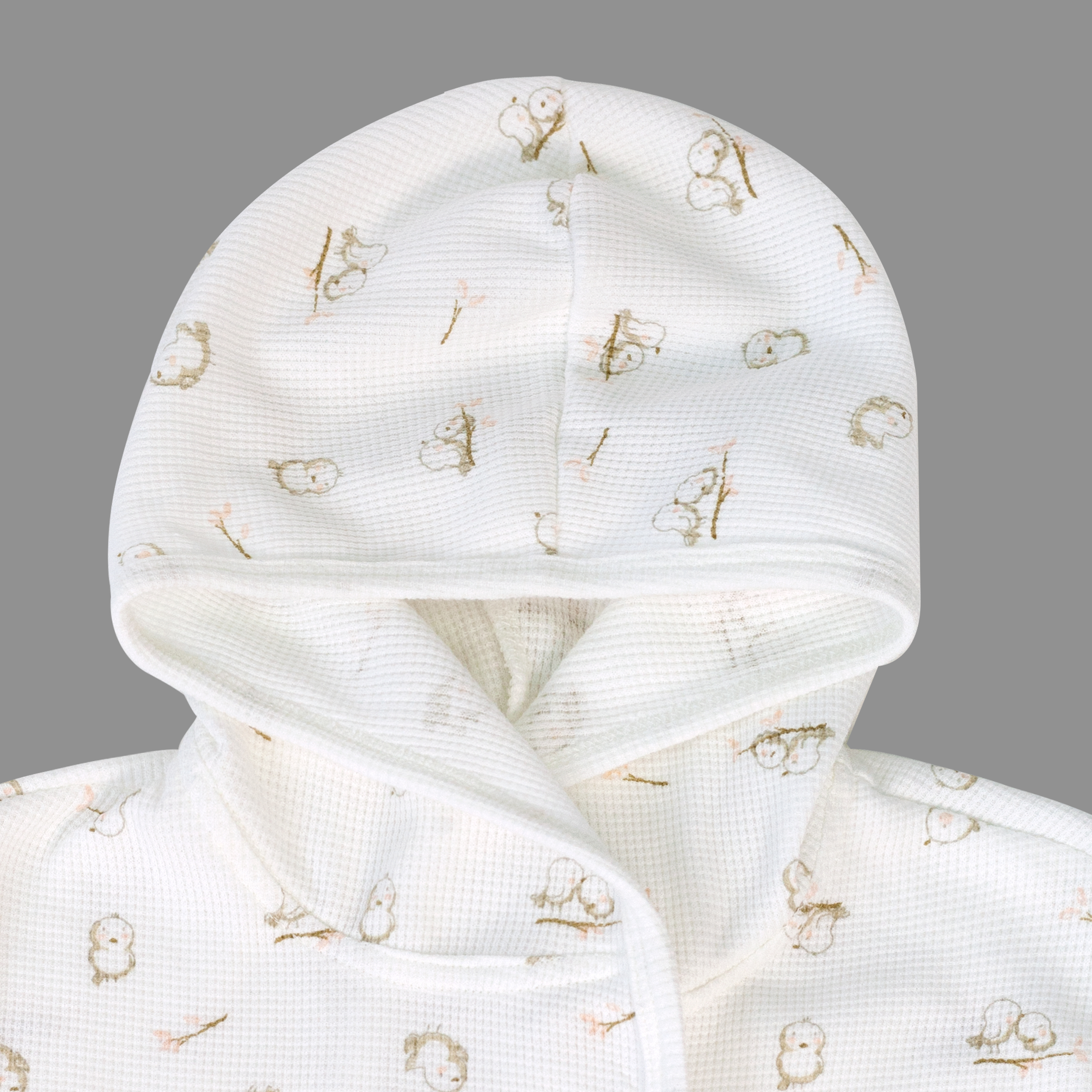 Халат Фабрика Бамбук M030505KV/134NA/птички_молочный - фото 3