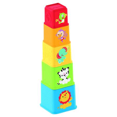 Пирамидка Fisher Price Стаканчики Веселые животные