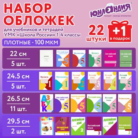 Обложка Юнландия 3 шт.