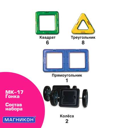 Конструктор МАГНИКОН Гонка магнитный