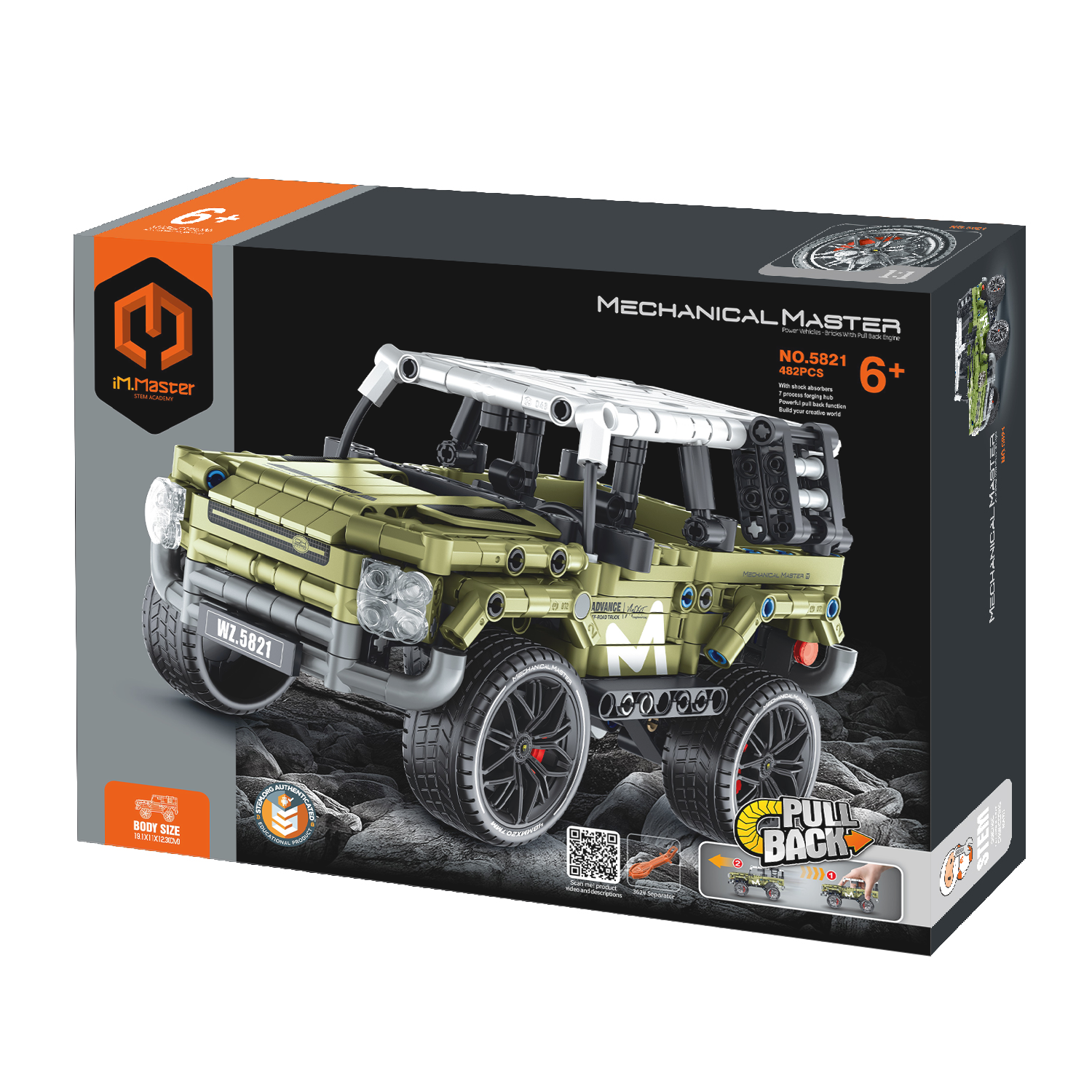 Конструктор Im.Master Внедорожник Пулл бэк 482 дет. - фото 4