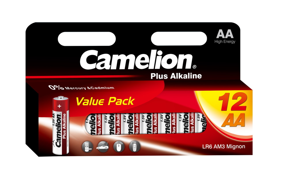 Батарейка алкалиновая Camelion Alkaline LR6 BL-12 - фото 2