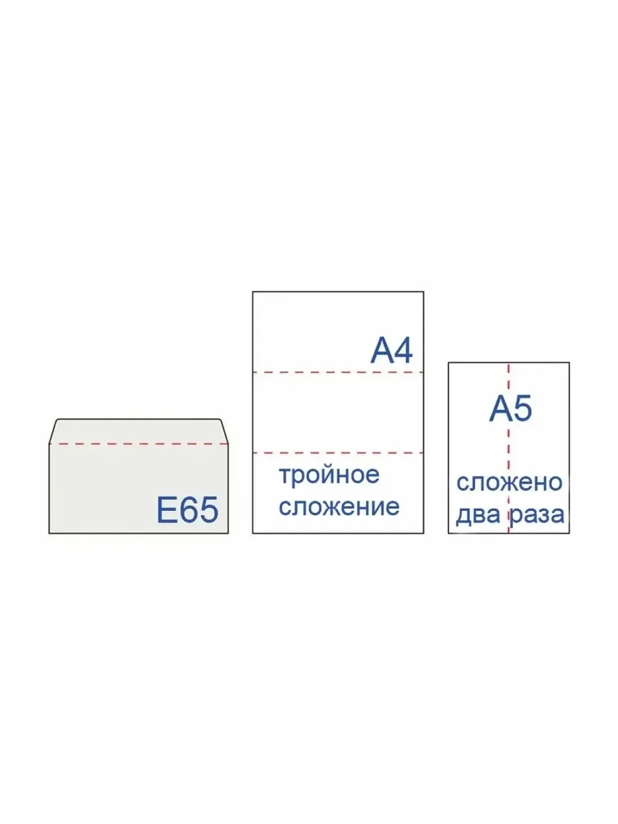 Конверты бумажные AXLER почтовые E65 100 шт - фото 7