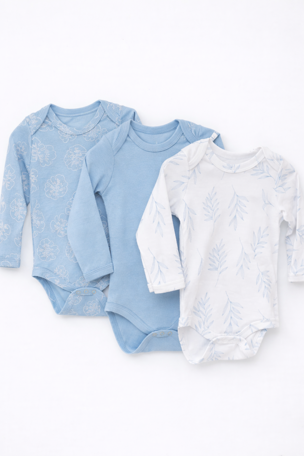 Боди 3 шт Супер Пупс нбр/3пр/бд/sk20/синийлисточкиветочки - фото 1