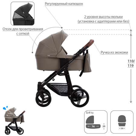 Коляска 2в1 Bebetto Kitelli PRO