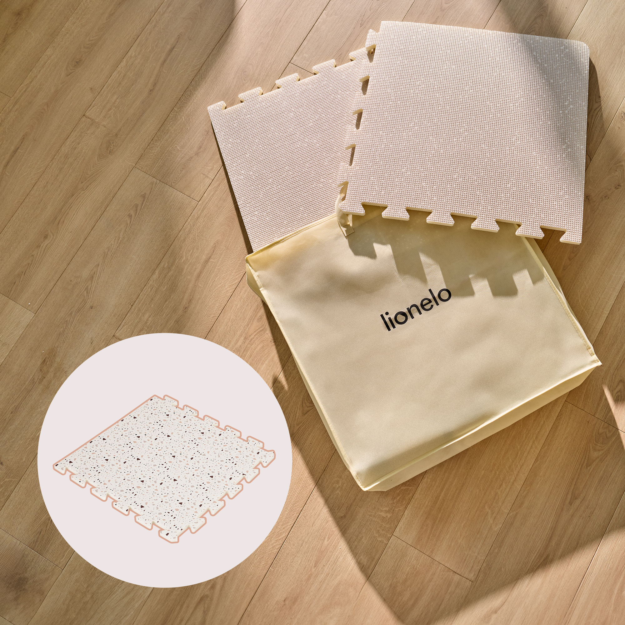 Коврик-пазл Lionelo Yoka 118 x 173 см 6 шт. - фото 8