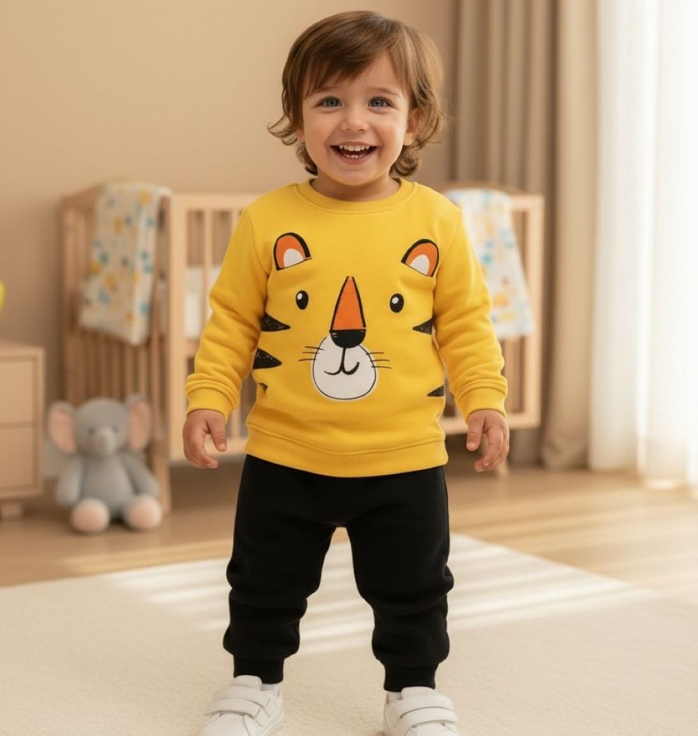 Изображение товара Свитшот и брюки Deiko Baby для мальчиков - Спортивный костюм желтый