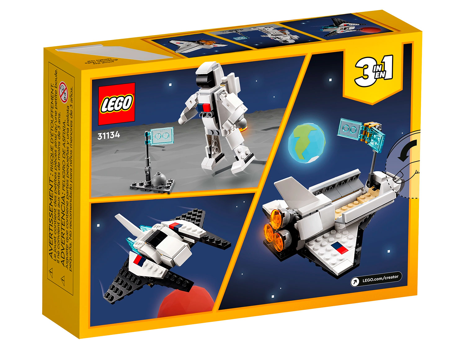 Конструктор LEGO Creator Космический шаттл 31134 144 дет. - фото 10