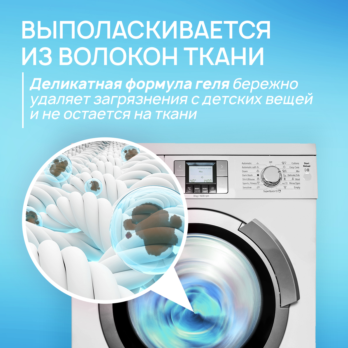 Гель для стирки детского белья SEPTIVIT Без запаха 5л - фото 2