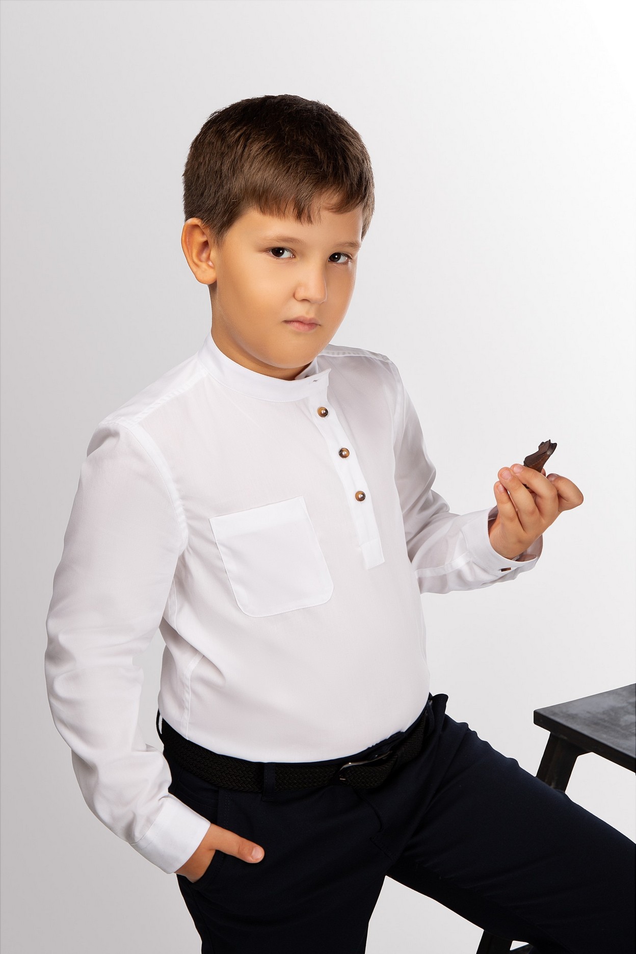 Рубашка Sovorotka SOV-DET-100-WHITE - фото 6