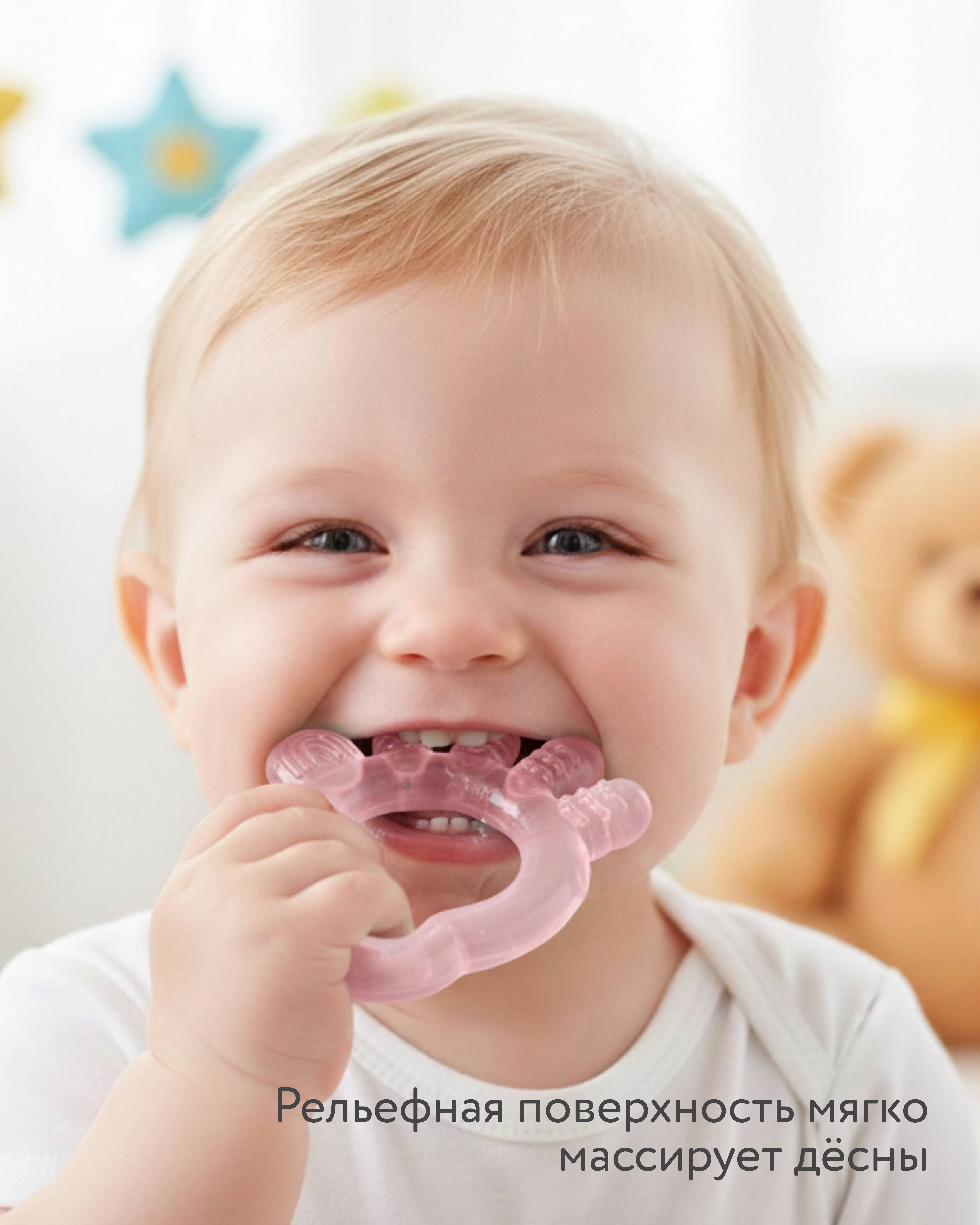 Прорезыватель BabyGo Нога с водой - фото 2