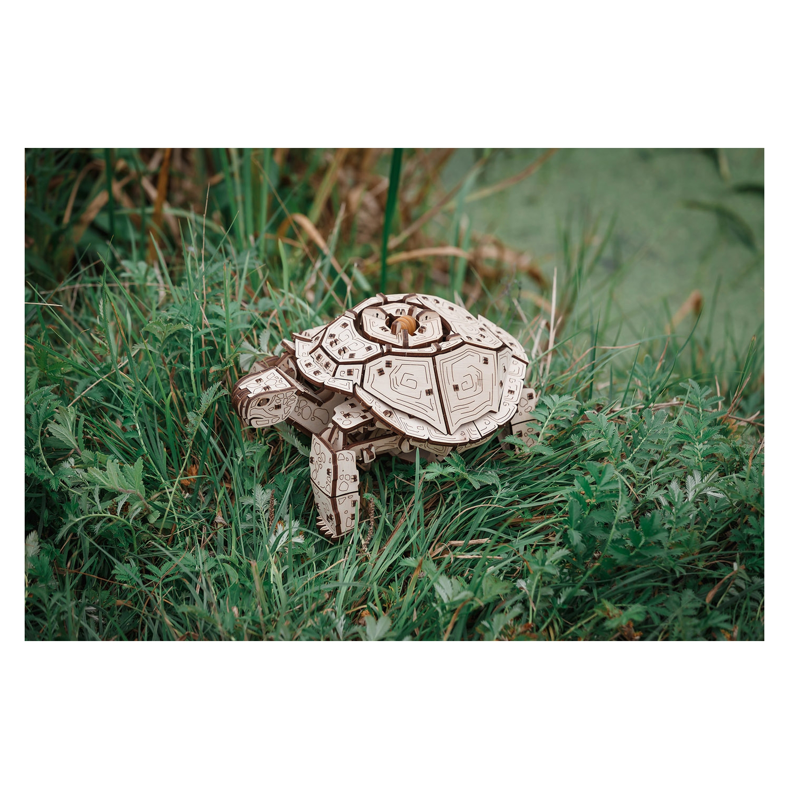 Конструктор Eco Wood Art Механическая черепаха деревянный - фото 7