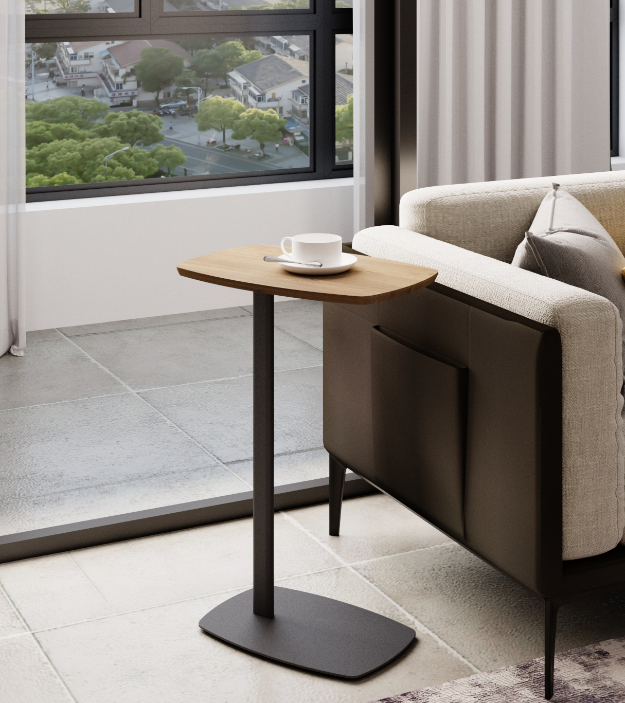 Изображение товара Стол придиванный SLINE Дей орех кантри